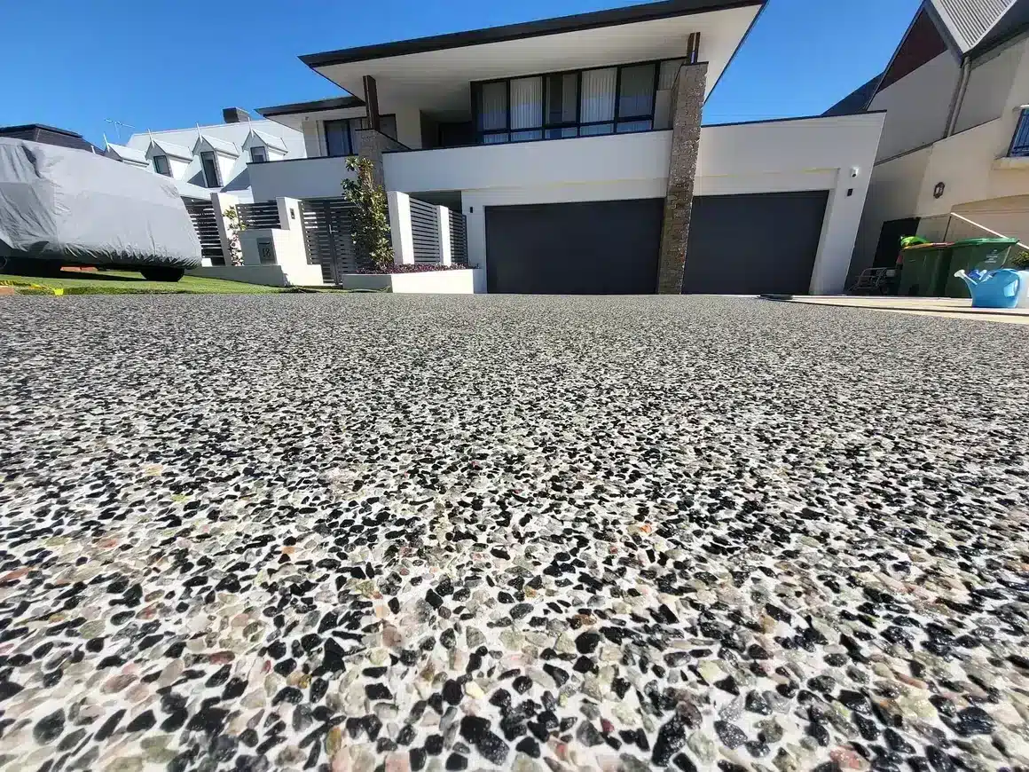 Exposed Aggregate Concrete in Mt Eliza